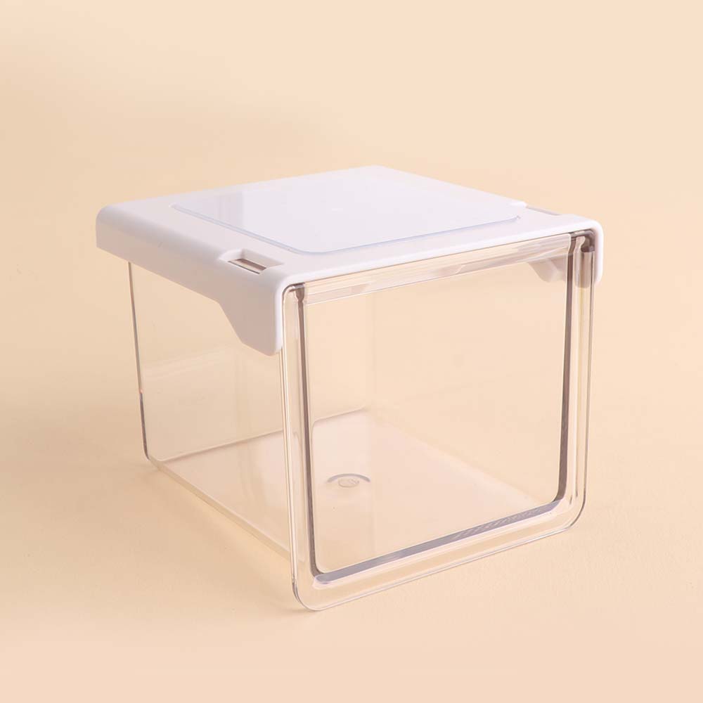 Plastic Under Desk Drawer Organizer Self Adhesive Qtip Holder for Swabs Floss