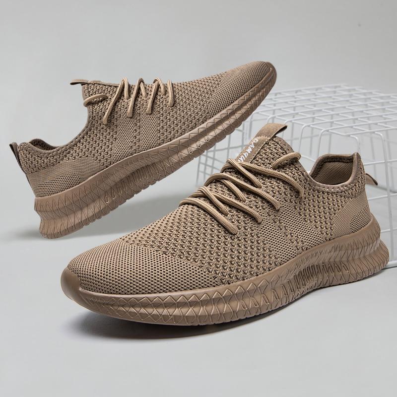 Fashion Fujeak Hot Sales Men Sneakers Mesh Casual Shoes Plus Size Vulcanize Shoe Walking Sneakers Black Men Running Tenis Masculino