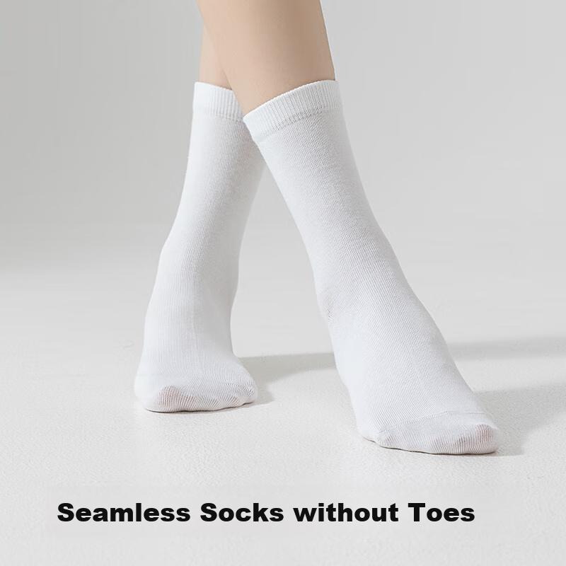 Jingshumian, Sold by JD, Cotton, Women's Cotton 10A Mid-Calf Soft Cotton, 100% Pure Cotton Parent-Child Socks