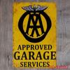 Custom Retro Pin-up Girl Car Repair Shop Tin Sign