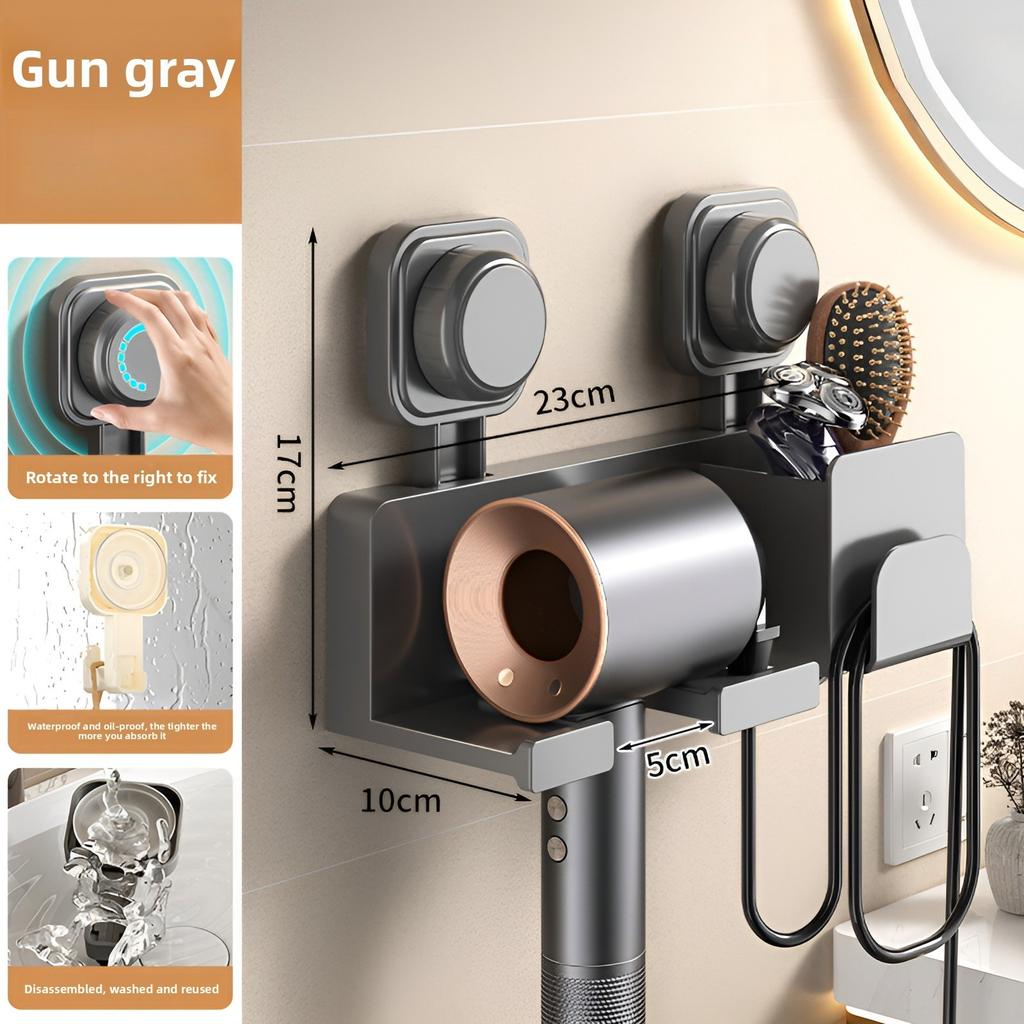 1 шт. Полка-держатель для фена, аксессуары для ванной комнаты, держатель для фена, настенная подставка для сушки, подставка для выпрямителя, органайзер для фена, коробка