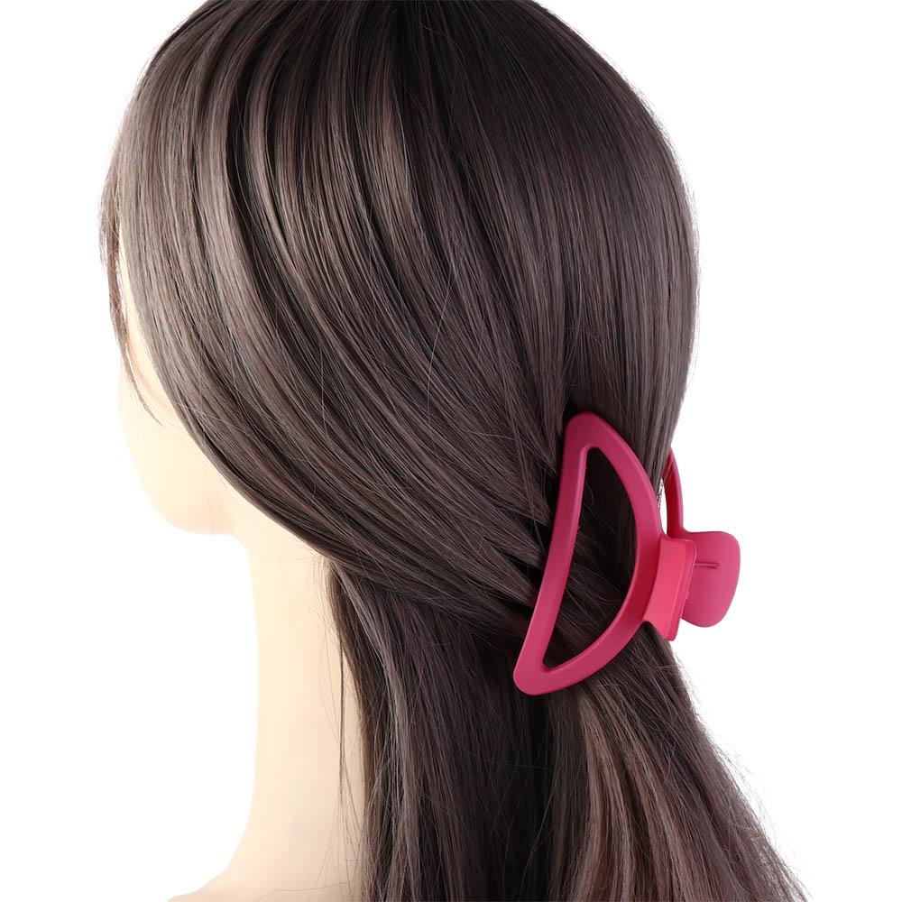 Plastic Acrylic Hair Claws Square Pink Large Shark Clip Trendy Girls
