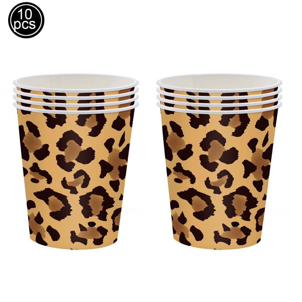 32Inch Leopard Print Number Balloon 0-9 Cheetah Print Foil Balloons for Wild One Safari Birthday Animal Print Party Decorations