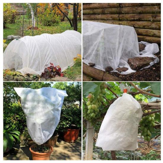 Защитное зимнее покрывало для растений с защитой от холода и мороза с регулируемым шнурком