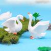 1Pc Resin Couple Swan Model DIY Miniature Landscape Garden Bonsai Ornaments