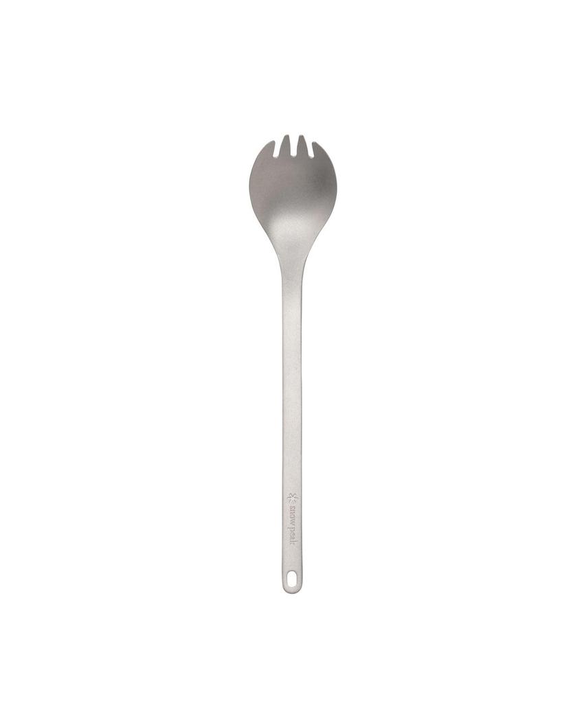 Snow Peak Recycled Titanium Spork Long Spoon Cutlery Lightweight Titanium Camping Outdoor Picnic SCT-014RE