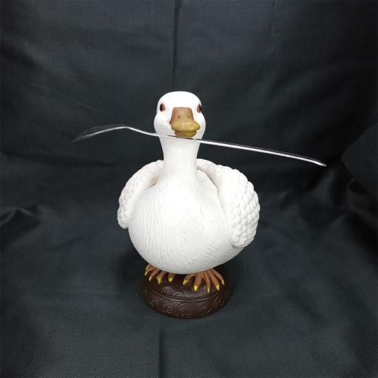 Magnetic Duck Key Holder Desktop Resin Duck Figurine Decorative Key Holder for Home Entrances Living Room Cabinet Table