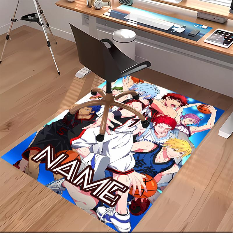 Custom personalization Kuroko's Basketball Print Area Rug - Soft, Washable Non-Slip Indoor Mat,Living Room,Home&Office Decorative Rug