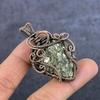 Натуральный пирит друза драгоценный камень медь эйр обертка ювелирный кулон 2.36" F1Z92