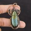 Лабрадоритовый кулон Медный кулон Подвеска из драгоценного камня Медные украшения ручной работы Совершенно новый кулон Ювелирные изделия для подарков Женский кулон Уникальные ювелирные изделия