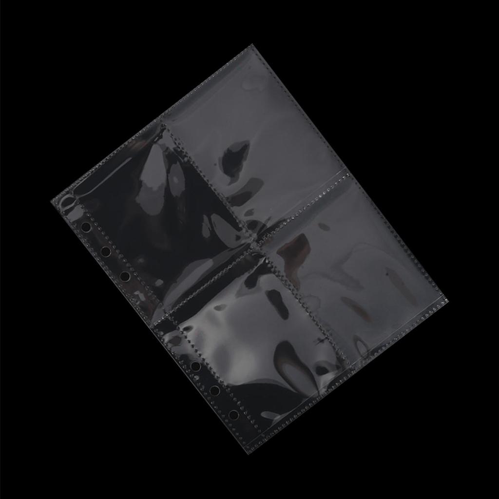 10pcs 4 Grids Photo Album Inner Pages A5 Kpop Binder Photocard Holder Photo Card Loose Leaf Idol Card Collect Book Refill Page