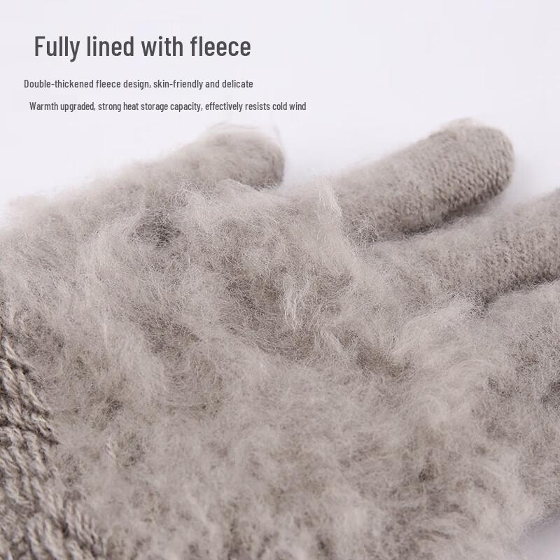 Men's Touchscreen Knitted Thermal Gloves