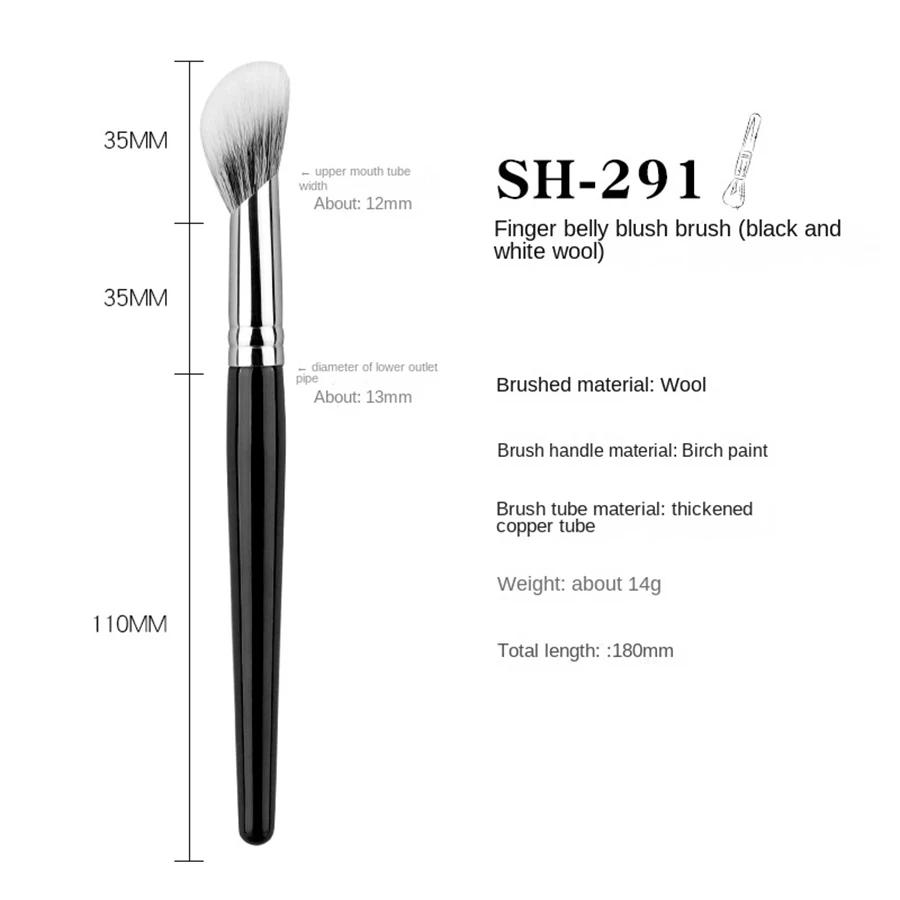 Goat Hair Blusher Brush Fingertip Aplication Stippling Powder Blusher Makeup Brushes Blush Makeup Tools