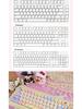 Милые колпачки для клавиш 'Sweetheart Bubble Cute Girl', PBT Dye-Sublimation, Профиль MOA, Совместимы с Keychron, Razer, Logitech