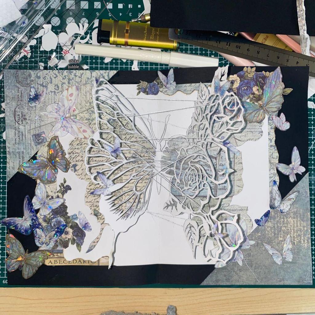 Набор для создания DIY Pop-up Книжного Светильника-Бабочки в Подарок на День Святого Валентина или Циси