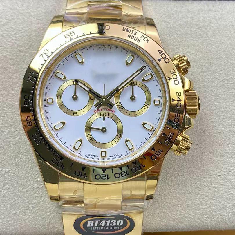 Мужские многофункциональные водонепроницаемые механические часы Laojia Daytona - Светящиеся, с тремя циферблатами, шестистрелочные