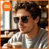 Xiaomi Большие квадратные солнцезащитные очки с полуободком для женщин и мужчин, модная золотая оправа, защита UV400, линзы 1201