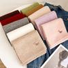 New Autumn/Winter Knitted Pony Scarf With Wool For Women'S Warmth Thickened Wool Personalized Embroidered Neck