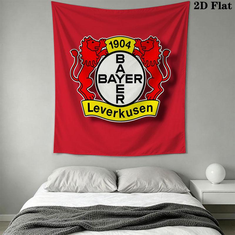 Bayer Leverkusen logo Wall Hanging Printed Fabric Blanket Decorative Tapestries for Bedroom Living Room Home Decor