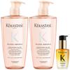 Набор шампуня и масла для волос Kerastase Rose