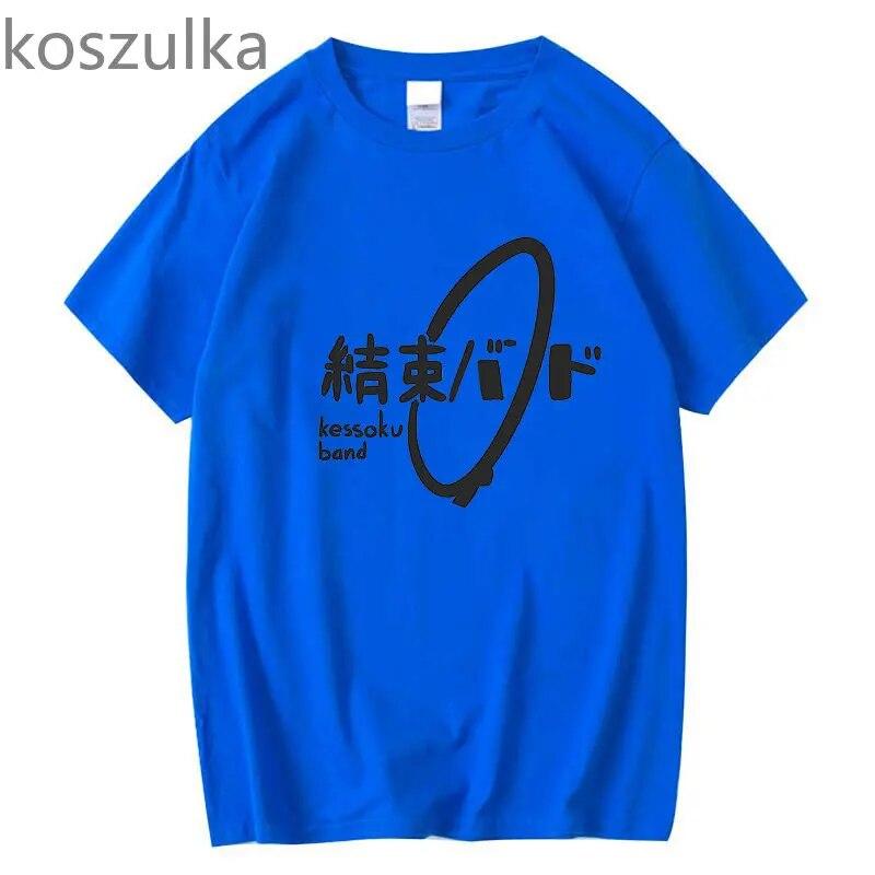 Anime Bocchi The Rocki T-shirt Funny Unisexga Graphic Hitori Gotou Print Tee Shirt Cool Unisex Women Cotton T-shirts Gothic Streetwear