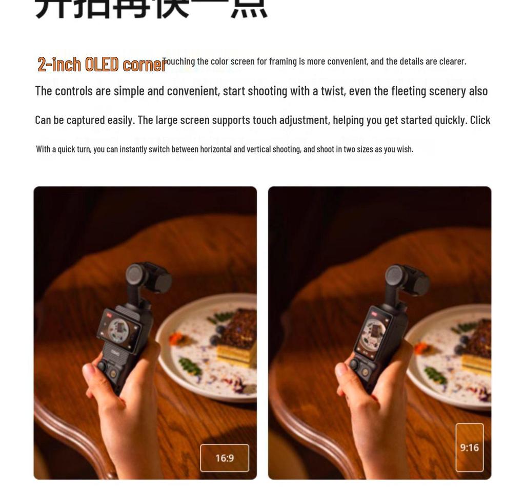 DJI Pocket 3 Handheld HD Gimbal Vlog Camcorder