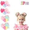 2Pcs Ice Cream Cone Hair Clips Sweet Pink Simulated Ice Cream Hairpins For Baby Girls Children Cute Headdress Hair Accessories