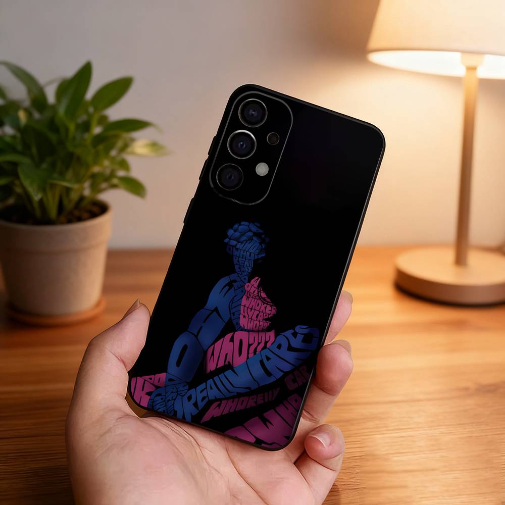 Чехол для телефона T-TV Girl Band для Samsung S25, S24, S21, S22, S23, S30, Ultra, S20, Plus, Fe, Lite, 5G Черный