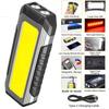 LED COB Work Light 2×18650 Camping Torch Light Magnetic Flashlight  Outdoor Night Lighting
