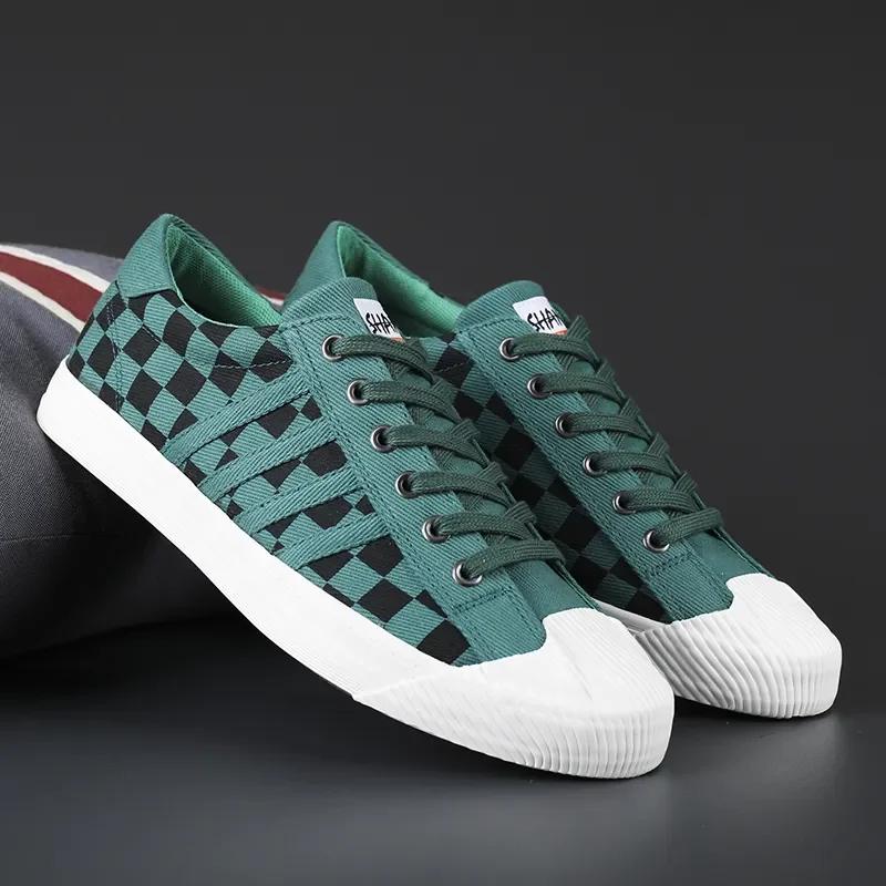 Fashion New Men's Canvas Shoes Vulcanize Male Sneakers Men Mens Shoes Rubber Flat Autumn Casual Man Shoes for Men Comfortable