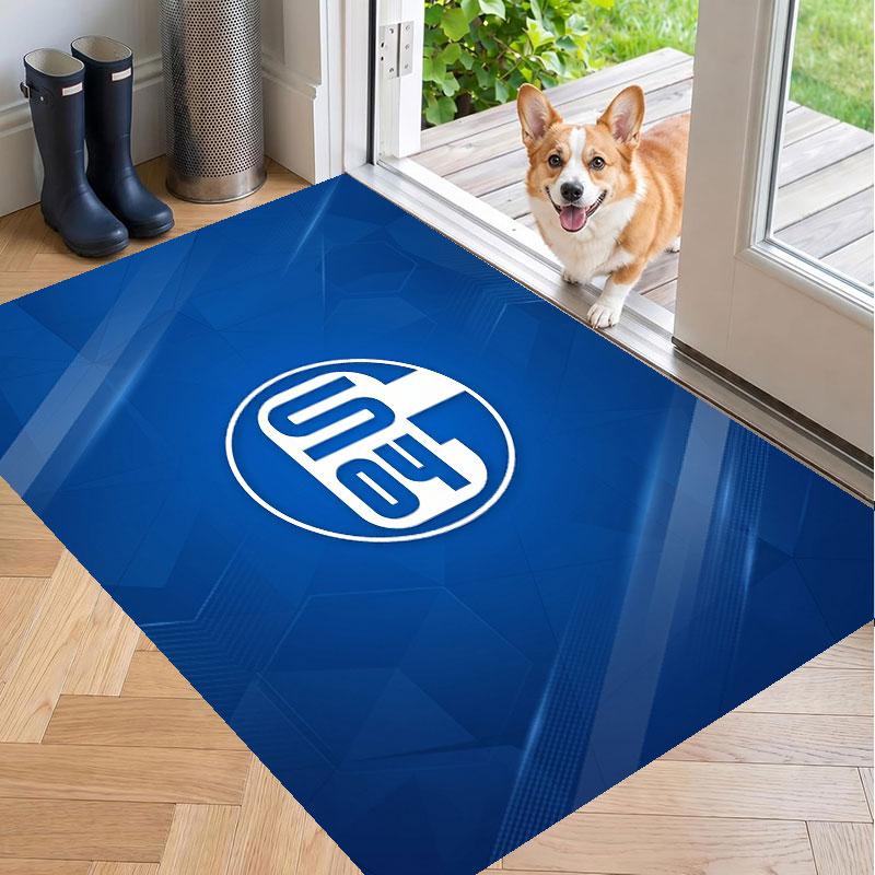 Soft Floor Carpet Schalke 04 Pattern Area Rug Decorative Mat For Home Room Decoration