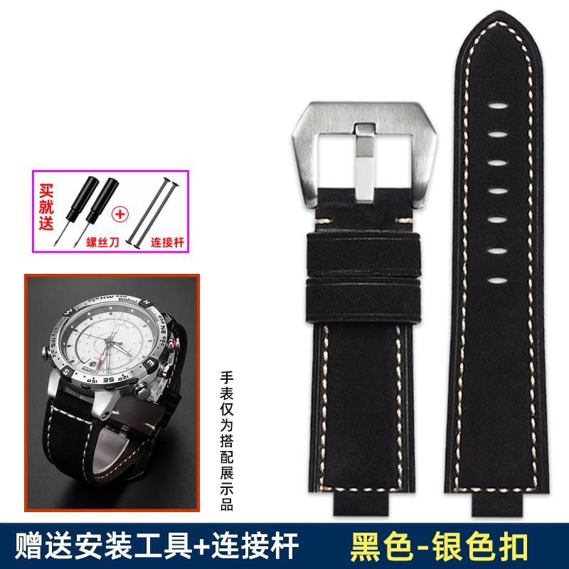 Натуральная кожа Ремешок для часов 24*16 мм Для timex Tide Серии T2n739 T2n720 T2n721 T45601 T2p141 Ремешок Аксессуары для мужских часов