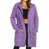 Women's Zip Up Hoodies Oversized Fleece Long Pullover Hooded Sweatshirts Casual Long Sleeve Fall Hoodie Jacket