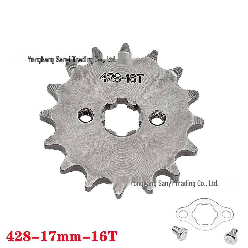 428 Type Motorcycle Engine Small Chain Sprocket, 10-19 Teeth Variable Speed Freewheel Modification Gear Parts