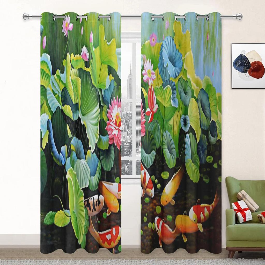 Шторы Lotus High Shading для гостиной, затемняющие шторы для спальни, эстетичные шторы для спальни, новые