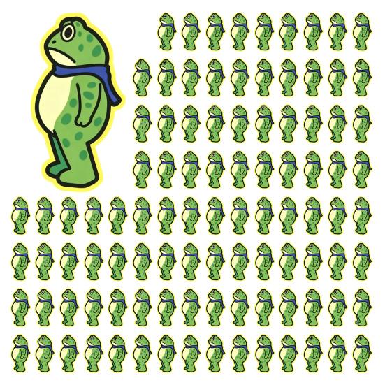 1/5/10/20/50/100Pcs Resist Frog Sticker Waterproof PVC Frog Meme Sticker Cell Phone Laptop Computer Helmet
