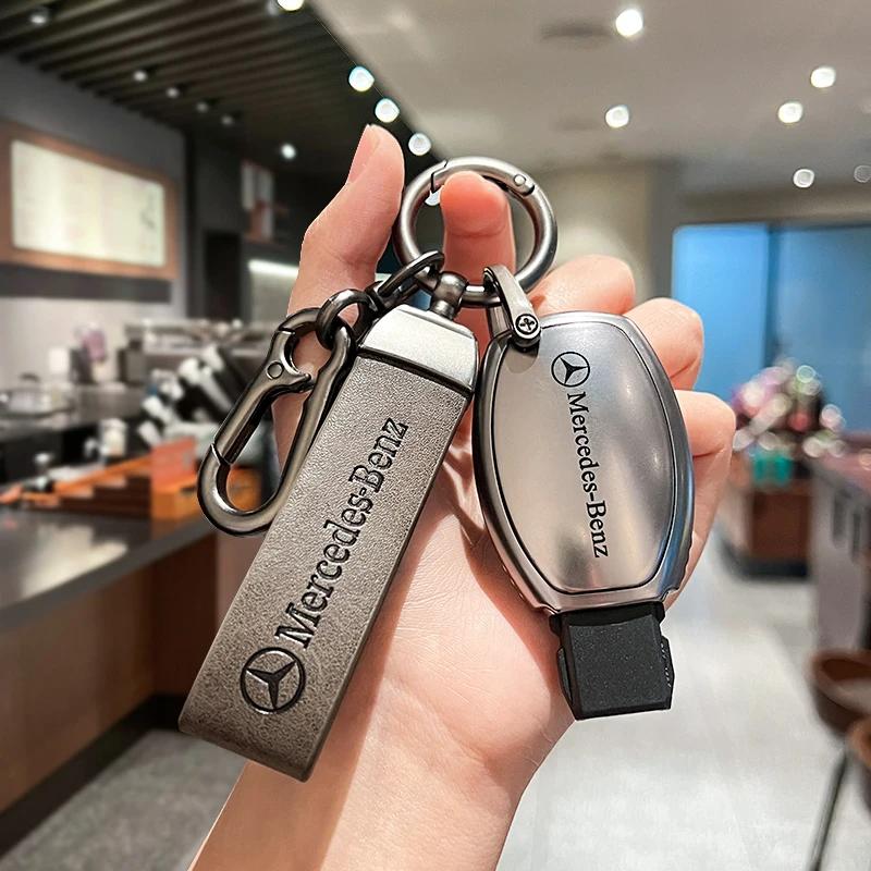 ULA5 Car Remote Key Case Cover Fob for Mercedes Benz A B G R Class GLA GLK W176 W204 W251 W463 Accessories Key Chains
