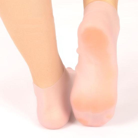 1 пара защитных чехлов для ног, силиконовые водонепроницаемые устойчивые к трещинам смягченные мозоли, кератинизированные рукава для ног, пляжные носки