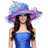 SAFERIN Women's Organza Church Kentucky Derby Fascinator Bridal Tea Party Wedding Hat