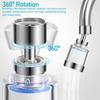 jojofuny Faucet-Mounted Water Purifier with Pressure Booster, Washable and Replaceable Cartridges, 7-Stage Filtration, High Flow Rate, 360-Degree Rota