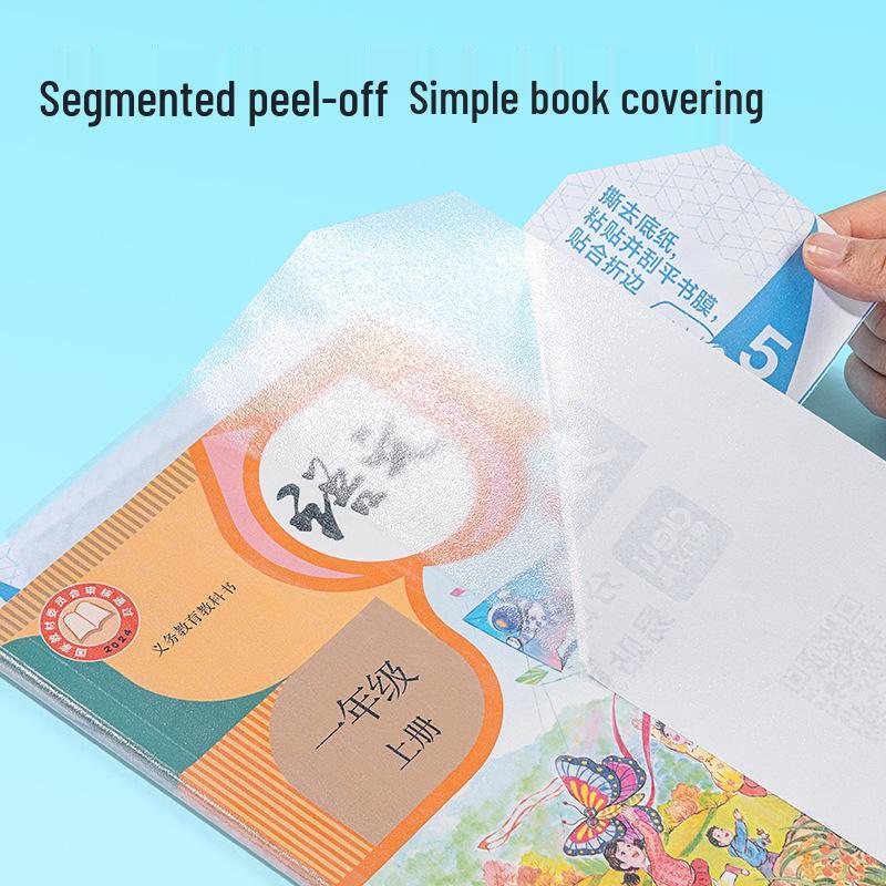Прозрачная самоклеящаяся пленка для обложек книг Deli Stationery - Матовая, размеры 25K/16K/A4