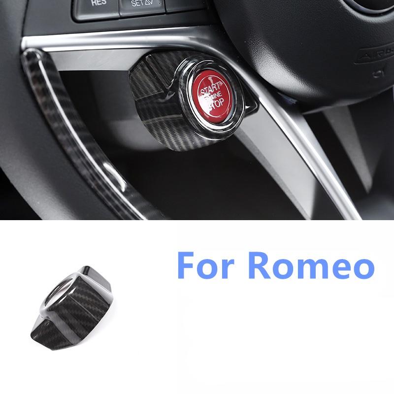 Для Alfa Romeo giulia stelvio аксессуар для салона автомобиля, кнопка запуска двигателя, остановка двигателя, украшение