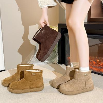 Женские зимние сапоги, новая зимняя обувь, теплая хлопковая обувь и пушистые хлопковые сапоги