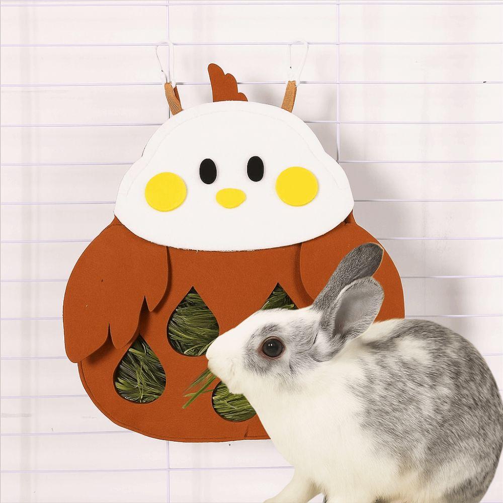 Large Capacity Guinea Pig Hay Feeder Hanging Hanging Grass Feeding Bag for Rabbit Chinchillas Rats