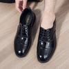 Business Leather Shoes Men's 2024 New Trend Versatile Men's Casual Shoes Leather Shoes Men's Non-slip Soft-soled Breathable Men's Leather Shoes