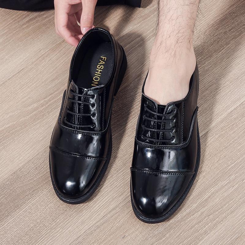 Business Leather Shoes Men's 2024 New Trend Versatile Men's Casual Shoes Leather Shoes Men's Non-slip Soft-soled Breathable Men's Leather Shoes