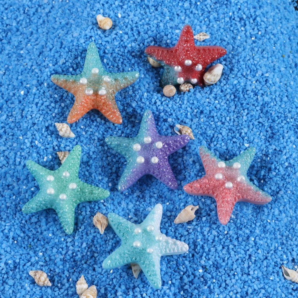 10 шт. DIY Смола Очаровательные Блестящие Цветные Морские Звезды Ракушки Для Дома Свадьбы DIY Украшения Чехол для Телефона DIY Декор