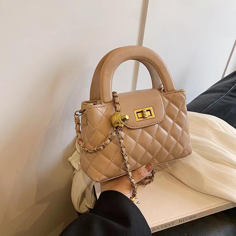 Сумка-цепочка, сумка Xiaoxiangfeng Rhombus, женская сумка-мессенджер через плечо премиум-фактуры