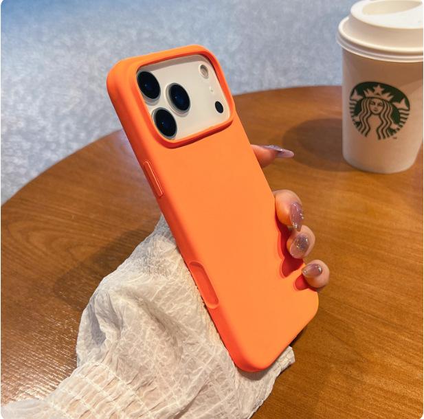 Применимо к чехлу для мобильного телефона iPhone18PROMAX, жидкий силикон, Apple 17, продвинутое ощущение, противоударный защитный чехол 15
