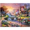 Diamond Painting House Mountain Villa Cross Stitch Full Round Diamond Embroidery Rhinestones